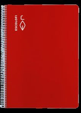 Bloc Espiral A4 Liso 50H 90g | Escolofi | Cartón | Formato A4 | Pack 5 Unidades